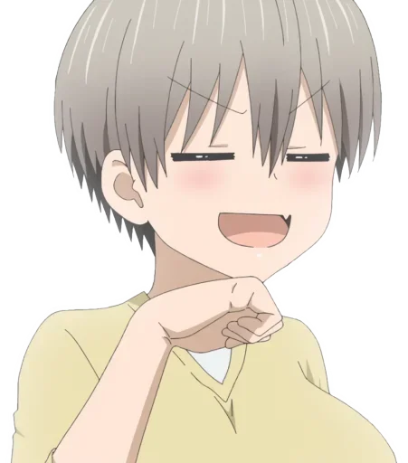 Стикер из набора Uzaki-Chan для Телеграм: Статические 😊