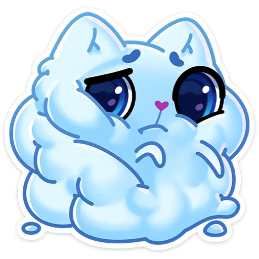 Стикер из набора Зимний Котялок (@TgSticker) для Телеграм: Статические 🥶
