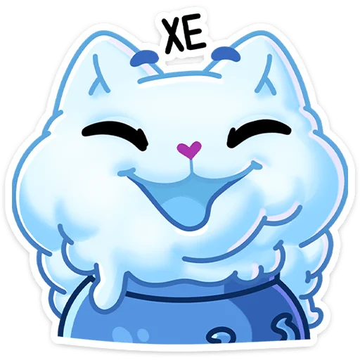 Стикер из набора Зимний Котялок (@TgSticker) для Телеграм: Статические 😁
