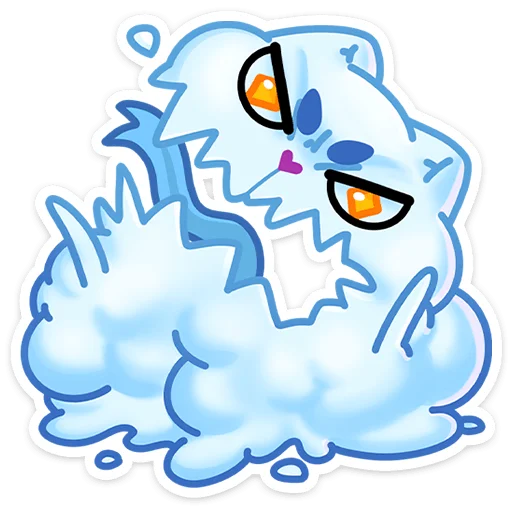Стикер из набора Зимний Котялок (@TgSticker) для Телеграм: Статические ☃️