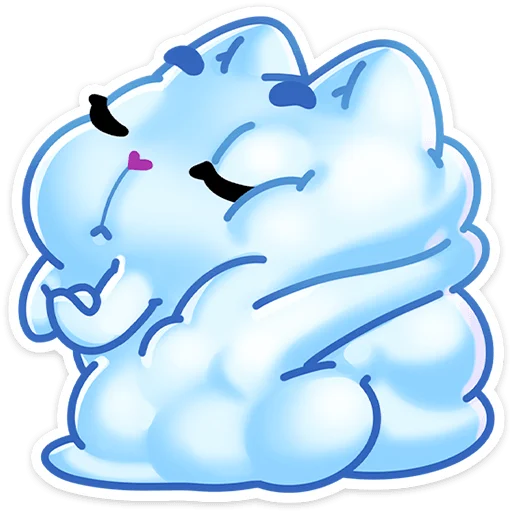 Стикер из набора Зимний Котялок (@TgSticker) для Телеграм: Статические 🥶