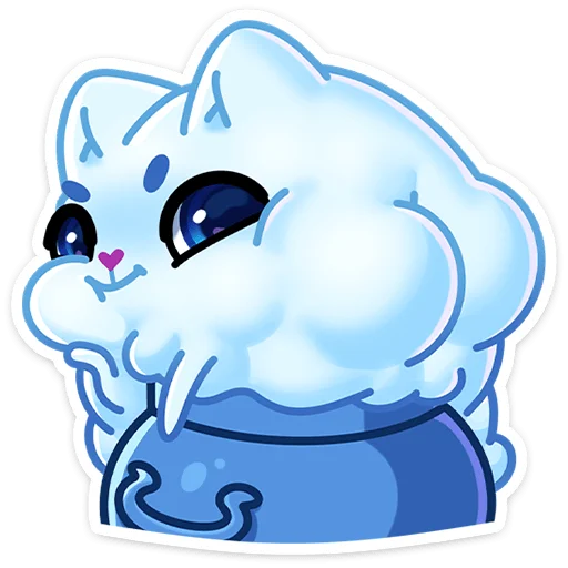 Стикер из набора Зимний Котялок (@TgSticker) для Телеграм: Статические 🍑