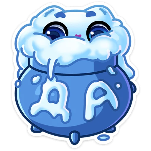 Стикер из набора Зимний Котялок (@TgSticker) для Телеграм: Статические 😌