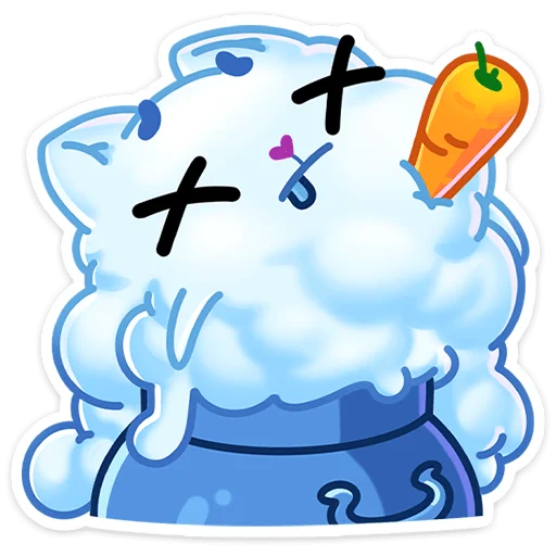 Стикер из набора Зимний Котялок (@TgSticker) для Телеграм: Статические 🥶