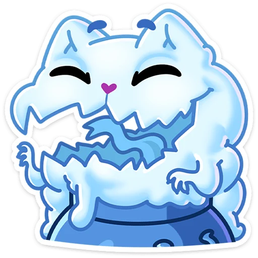 Стикер из набора Зимний Котялок (@TgSticker) для Телеграм: Статические 👻