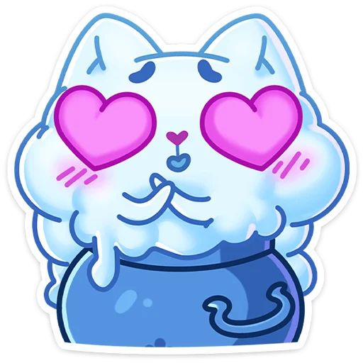 Стикер из набора Зимний Котялок (@TgSticker) для Телеграм: Статические 😍