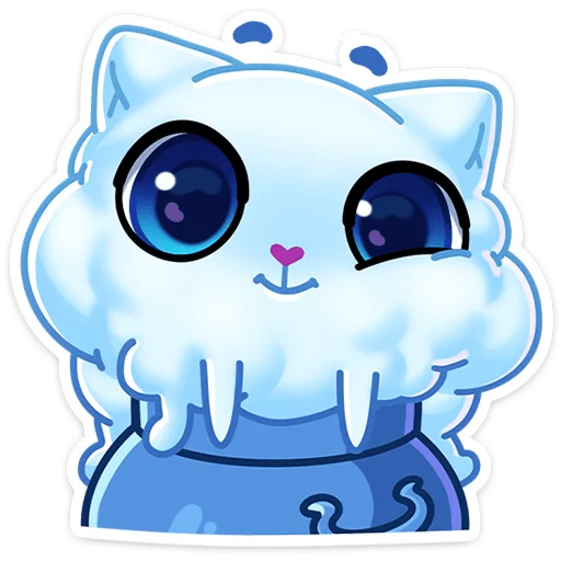Стикер из набора Зимний Котялок (@TgSticker) для Телеграм: Статические ☃️