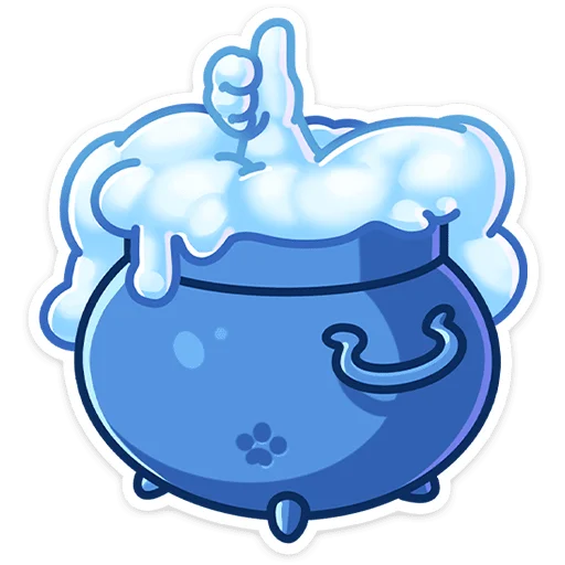 Стикер из набора Зимний Котялок (@TgSticker) для Телеграм: Статические 👍