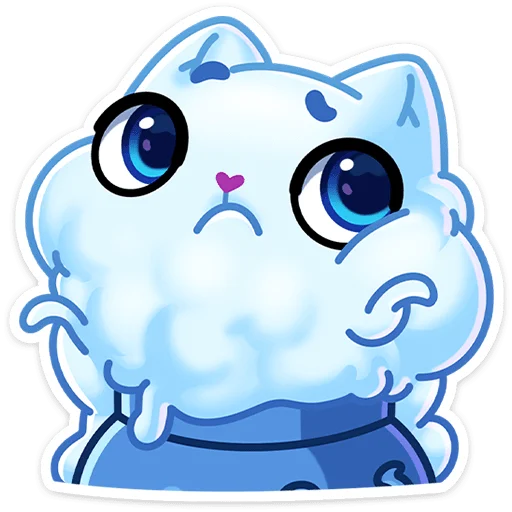 Стикер из набора Зимний Котялок (@TgSticker) для Телеграм: Статические ☃️