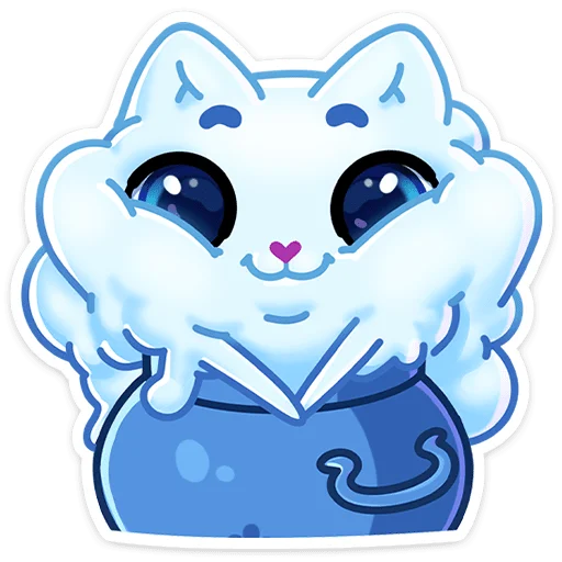 Стикер из набора Зимний Котялок (@TgSticker) для Телеграм: Статические ☃️
