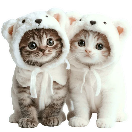 Стикер из набора Зимние котики @Nyasticks для Телеграм: Статические 🐱