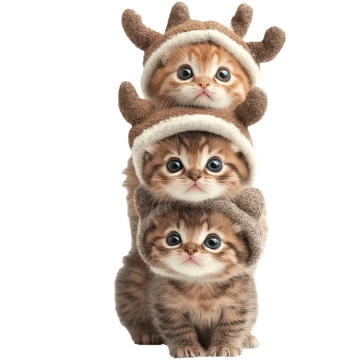 Стикер из набора Зимние котики @Nyasticks для Телеграм: Статические 🐱