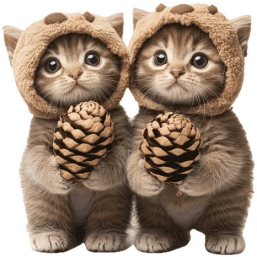 Стикер из набора Зимние котики @Nyasticks для Телеграм: Статические 🐱