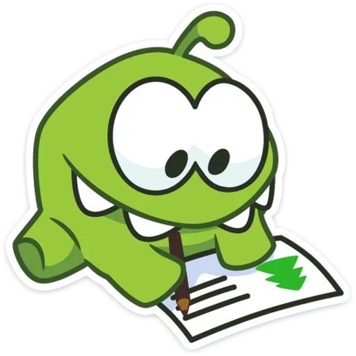 Стикер из набора Зимний Ам Ням для Телеграм: Статические 🐸