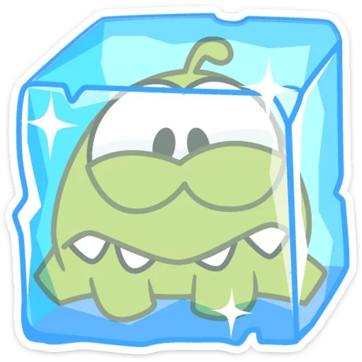 Стикер из набора Зимний Ам Ням для Телеграм: Статические 🐸