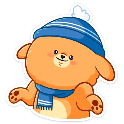 Стикер из набора Зимний Пудинг  (@TgSticker) для Телеграм: Статические 🤷‍♂️