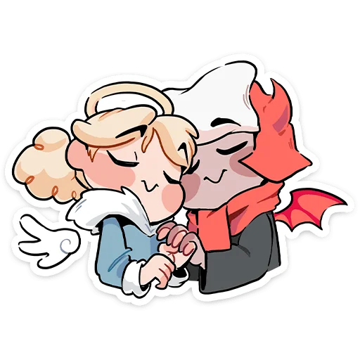 Стикер из набора Зимние Нимб и Рожки @TgSticker для Телеграм: Статические 🤗