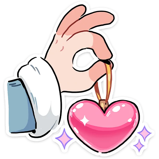 Стикер из набора Зимние Нимб и Рожки @TgSticker для Телеграм: Статические ❤️