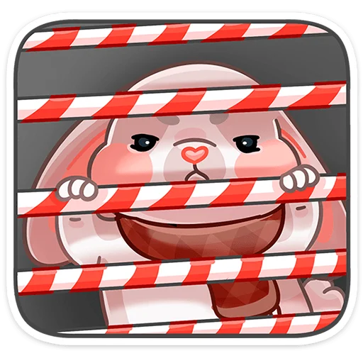 Стикер из набора Зимние Обнизайки @TgSticker для Телеграм: Статические 😵