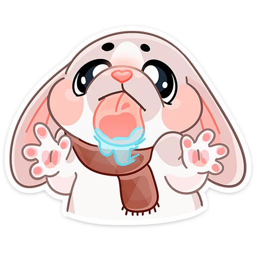 Стикер из набора Зимние Обнизайки @TgSticker для Телеграм: Статические 😛