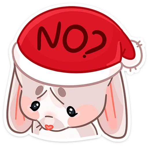 Стикер из набора Зимние Обнизайки @TgSticker для Телеграм: Статические 😣