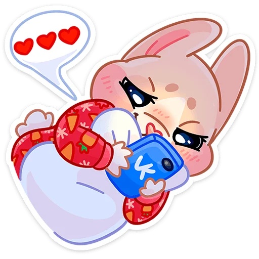 Стикер из набора Зимние Обнизайки @TgSticker для Телеграм: Статические ❤️