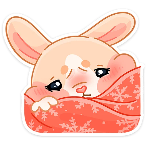 Стикер из набора Зимние Обнизайки @TgSticker для Телеграм: Статические 😔