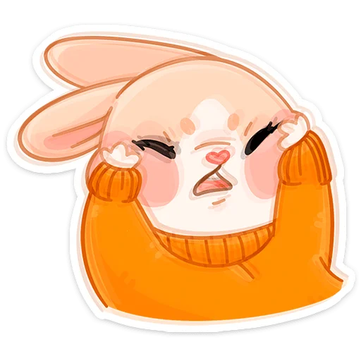 Стикер из набора Зимние Обнизайки @TgSticker для Телеграм: Статические 😑