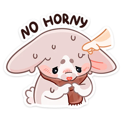 Стикер из набора Зимние Обнизайки @TgSticker для Телеграм: Статические 😣
