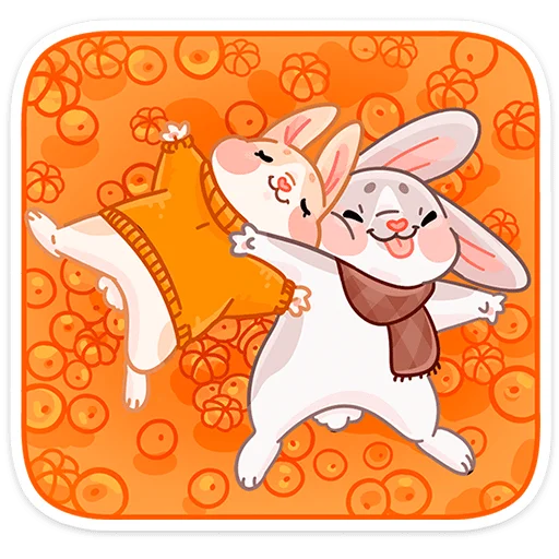 Стикер из набора Зимние Обнизайки @TgSticker для Телеграм: Статические 🍊