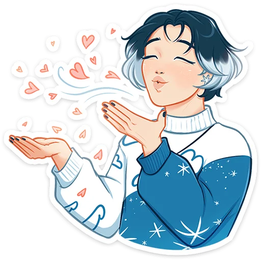 Стикер из набора Винтер (@TgSticker) для Телеграм: Статические 😘