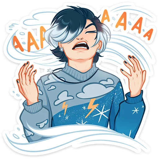 Стикер из набора Винтер (@TgSticker) для Телеграм: Статические 😠