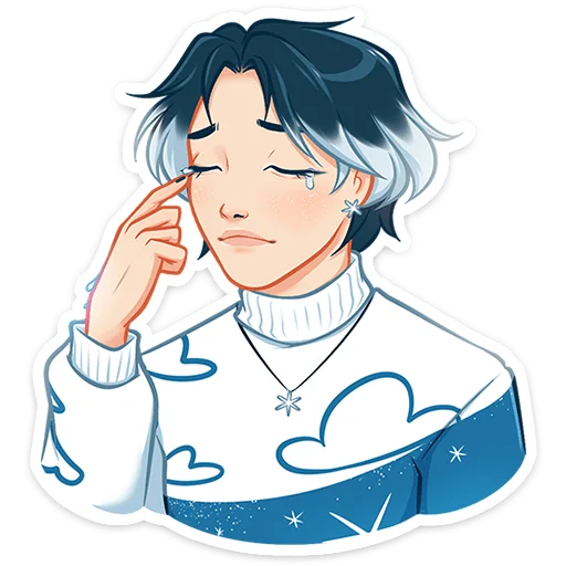 Стикер из набора Винтер (@TgSticker) для Телеграм: Статические 😢