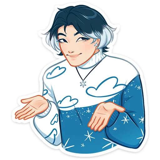 Стикер из набора Винтер (@TgSticker) для Телеграм: Статические 🤷♂
