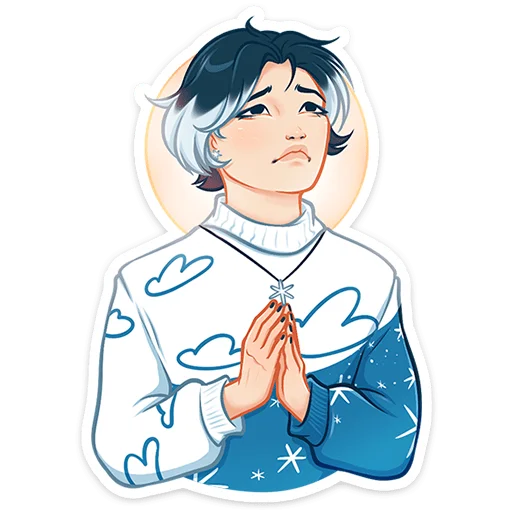 Стикер из набора Винтер (@TgSticker) для Телеграм: Статические 🙏