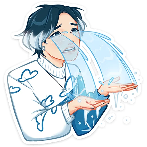 Стикер из набора Винтер (@TgSticker) для Телеграм: Статические 😢