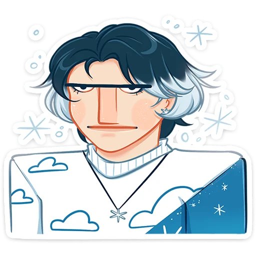 Стикер из набора Винтер (@TgSticker) для Телеграм: Статические 😑
