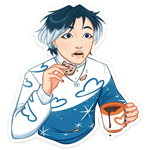 Стикер из набора Винтер (@TgSticker) для Телеграм: Статические 😳
