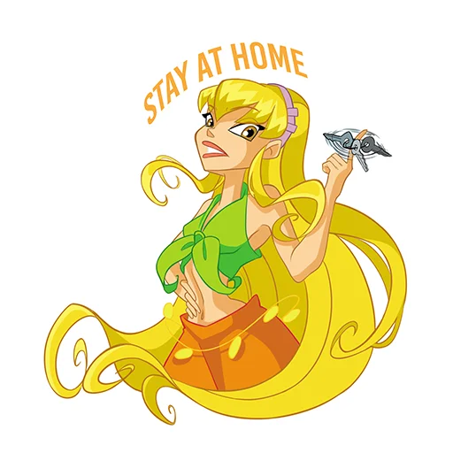 Стикерпак Winx vs Covid для Телеграм: Статические