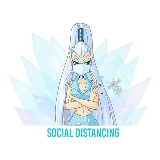 Стикер из набора Winx vs Covid для Телеграм: Статические 🥶