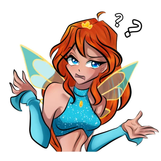 Стикер из набора Winx Club Magic Stickers (Part 1) для Телеграм: Статические ❔
