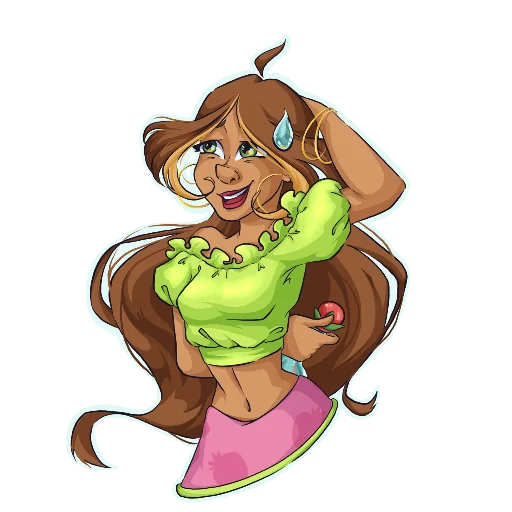 Стикер из набора Winx Club Magic Stickers (Part 1) для Телеграм: Статические 😅