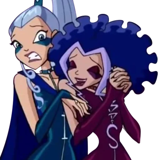 Стикер из набора винск (winx) (винкс) для Телеграм: Статические 👩❤️👩
