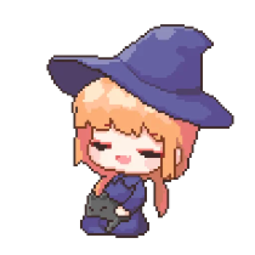 Стикерпак 마녀 ꉂ૮₍ ᵔᗜᵔ* ₎ა @suncolor для Телеграм: Статические