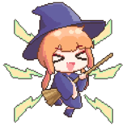 Стикер из набора 마녀 ꉂ૮₍ ᵔᗜᵔ* ₎ა @suncolor для Телеграм: Статические 🪸