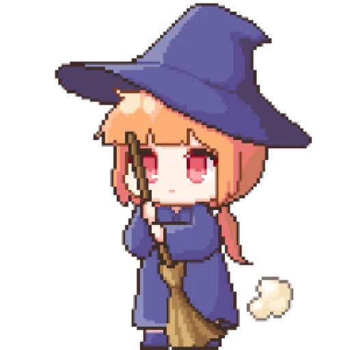 Стикер из набора 마녀 ꉂ૮₍ ᵔᗜᵔ* ₎ა @suncolor для Телеграм: Статические 🪸
