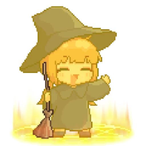 Стикер из набора 마녀 ꉂ૮₍ ᵔᗜᵔ* ₎ა @suncolor для Телеграм: Статические 🪸