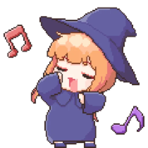 Стикер из набора 마녀 ꉂ૮₍ ᵔᗜᵔ* ₎ა @suncolor для Телеграм: Статические 🪸