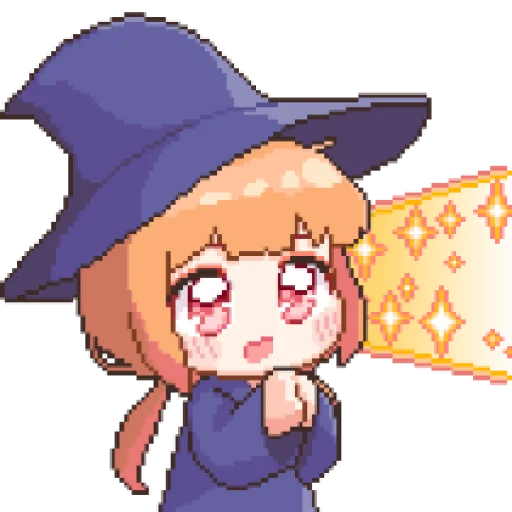 Стикер из набора 마녀 ꉂ૮₍ ᵔᗜᵔ* ₎ა @suncolor для Телеграм: Статические 🪸