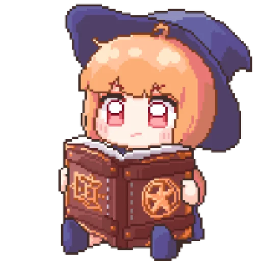 Стикер из набора 마녀 ꉂ૮₍ ᵔᗜᵔ* ₎ა @suncolor для Телеграм: Статические 🪸